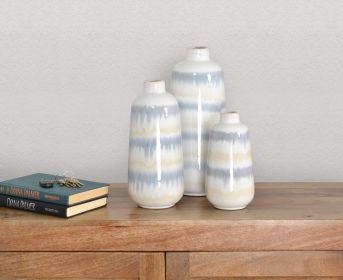 Gray Sand Vase Set of 3