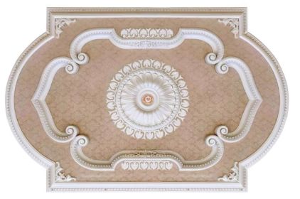 Blanco Rectangular Chandelier Fan Ceiling Medallion 72"W x 48"H