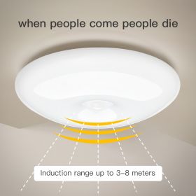 Human Induction Ceiling Lamp Infrared Garage Lamp Cloakroom Balcony Lamp Rechargeable For Easy Installation