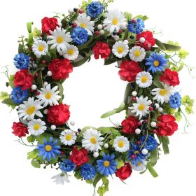 Silk Red White And Blue Window Door Decorative Garland