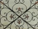 Traditional 3 Panel Metal Fire Screen With Filigree Design, Bronze