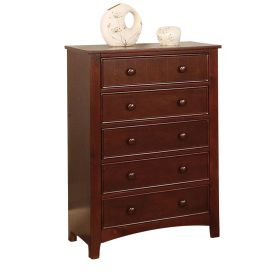 Transitional Style Wooden Chest, Brown