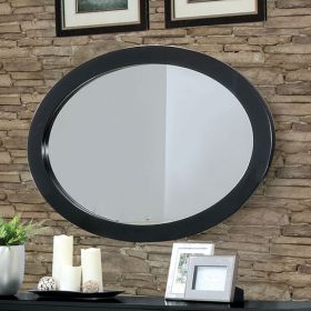 Lennart II Black Oval Wall Mounted Mirror