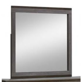 Manvel Contemporary Mirror, Two Tone Antique Gray