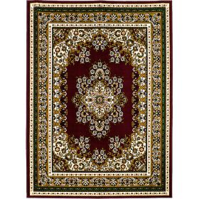 Shinta Contemporary Area Rug Burgundy