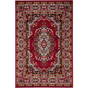 Shinta Contemporary Area Rug Red