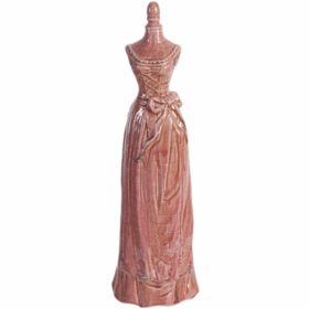 26 Inch Mannequin Figurine Accent Decor, Distressed Red