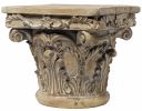 Aesthetic Resin Decorative Pedestal, Brown