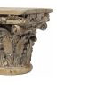 Aesthetic Resin Decorative Pedestal, Brown