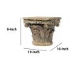 Aesthetic Resin Decorative Pedestal, Brown