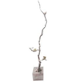 Shimmering Aluminum Branch Decor Accent, Silver