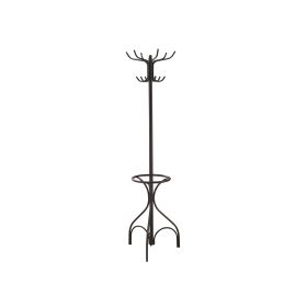 Metal Coat Rack With Umbrella Stand, Black