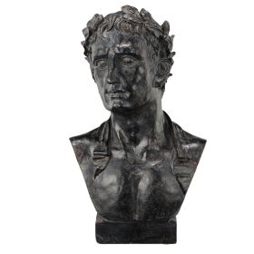 Resin Atticus Bust With Deep Detailing and Black Finish