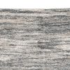 Zeni 5 x 7 Modern Area Rug, Smokey Lined Design, Soft Fabric, Ivory, Beige