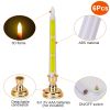 6 Packs Flameless Taper Candles 9.8in Electric LED Candles Warm White w/ 4 Light Modes Remote Control Timer