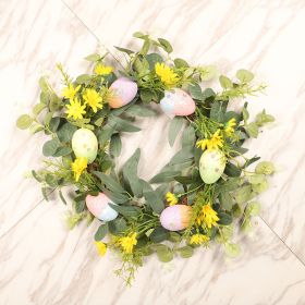 Easter Wreath Small Leaf Eucalyptus Simulation Flower Egg