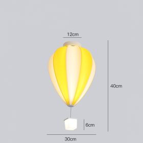 Creative Ceiling Lamp Of Cartoon Children's Room (Option: White yellow-Tricolor dimming)