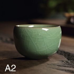 Longquan Celadon Master Cup Kung Fu Tea Set (Option: Ge Kiln Plum Celadon Glaze)