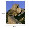 Brar 71 Inch 3 Panel Canvas Screen, Great Wall of China Print, Multicolor