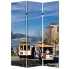 Brar 71 Inch 3 Panel Canvas Screen, San Francisco, Golden Gate Bridge