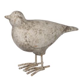 8 Inch Seagull Figurine Sculpture, Cement Table Statue, Weathered White (Color: White)