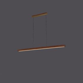 Japanese Style Modern Simple Zen Tea Room Solid Wood Strip Lamps (Option: Upgrade Walnut 100CM Tricol)