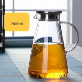 Transparent Thickened And Large-capacity Glass Teapot (Option: Transparent 2L)